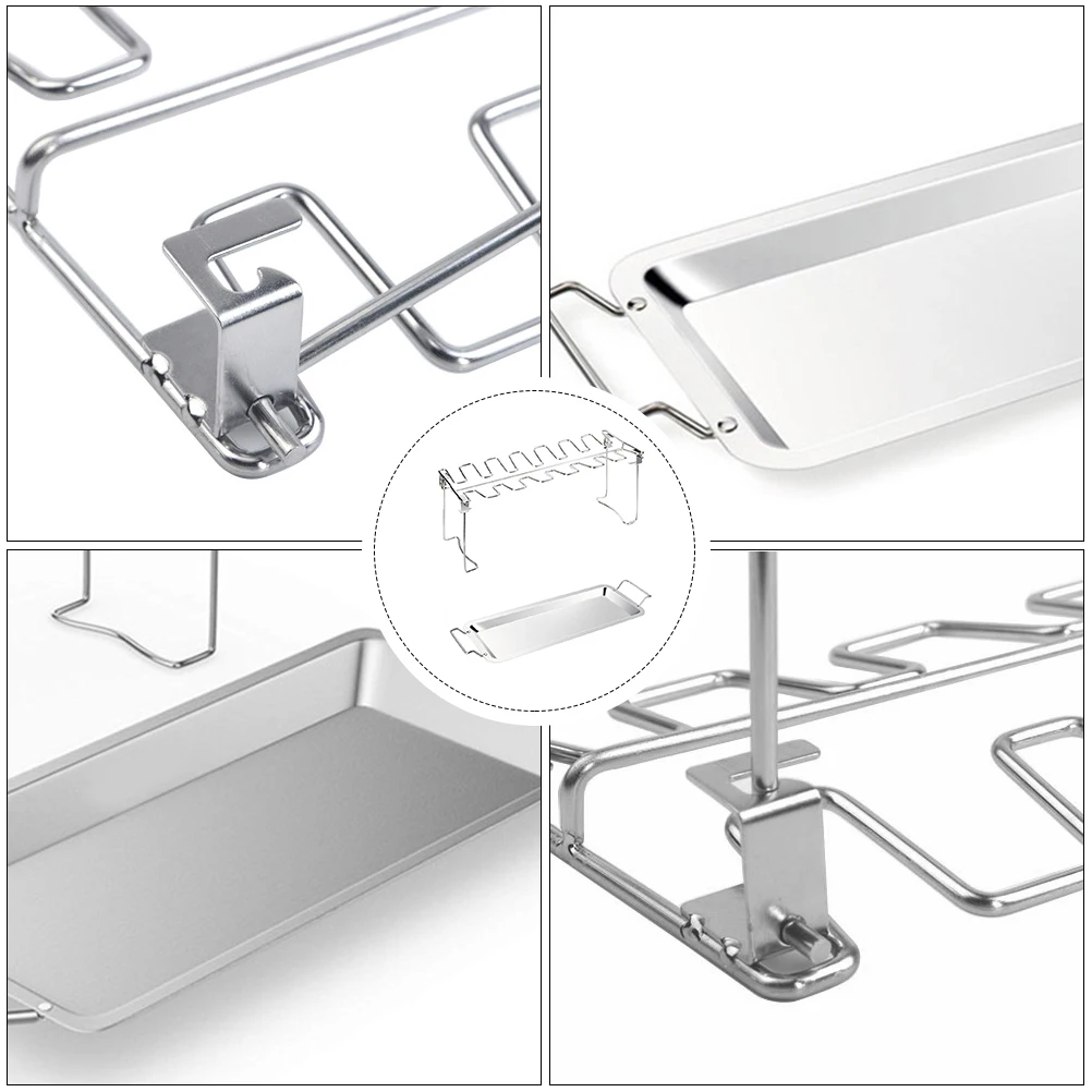 Stainless Steel BBQ Grill Rack for Chicken Legs Drumsticks Roasting Tray Collapsible Drip Pan Easy Clean Home Outdoor Kitchen
Stainless Steel BBQ Grill Rack for Chicken Legs Drumsticks Roasting Tray Collapsible Drip Pan Easy Clean Home Outdoor Kitchen
