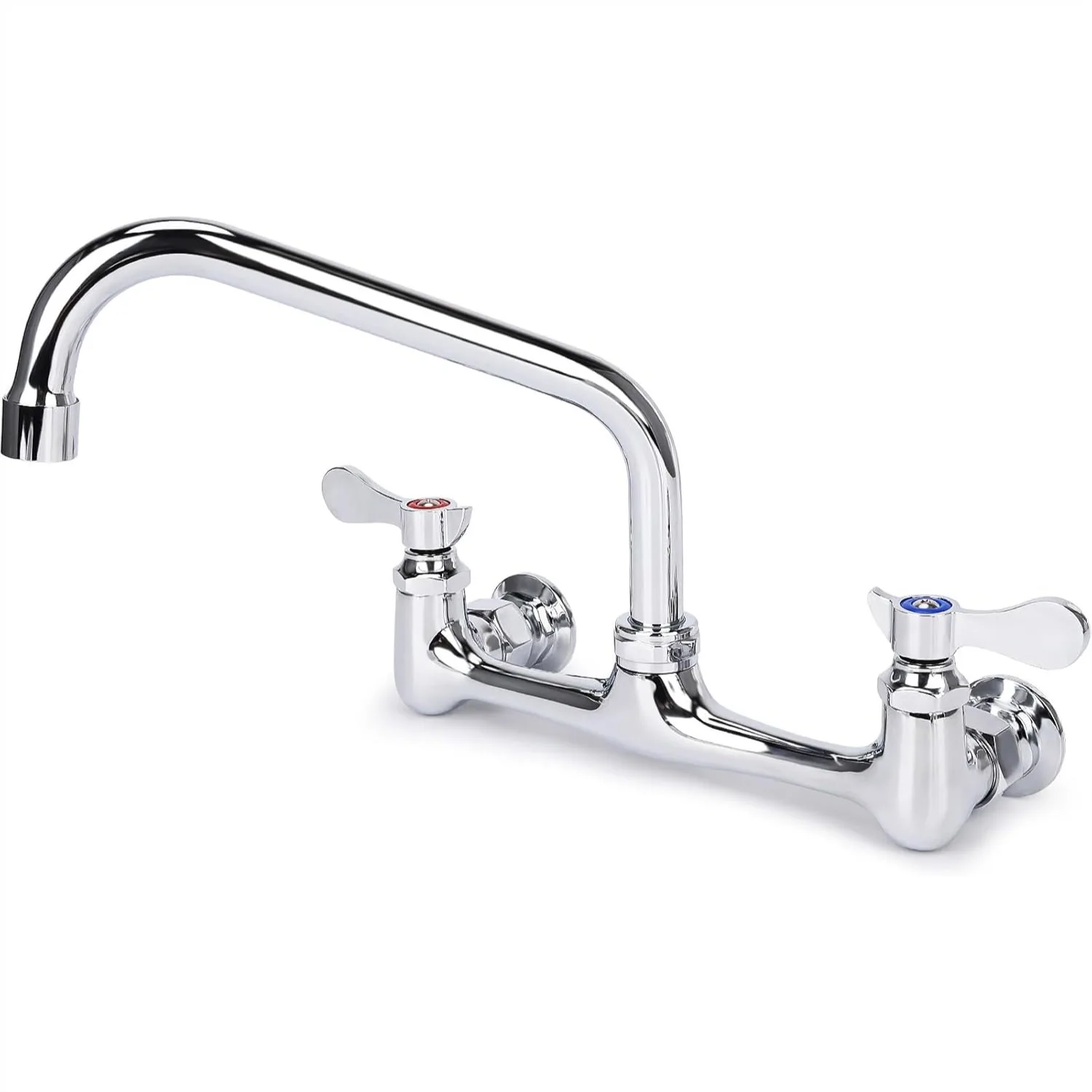 Wall Mount Kitchen Faucet 8" Center with 8" Swivel Spout Dual Handles Brass Utility Sink Faucet for Laundry Room Restaurant
Wall Mount Kitchen Faucet 8" Center with 8" Swivel Spout Dual Handles Brass Utility Sink Faucet for Laundry Room Restaurant