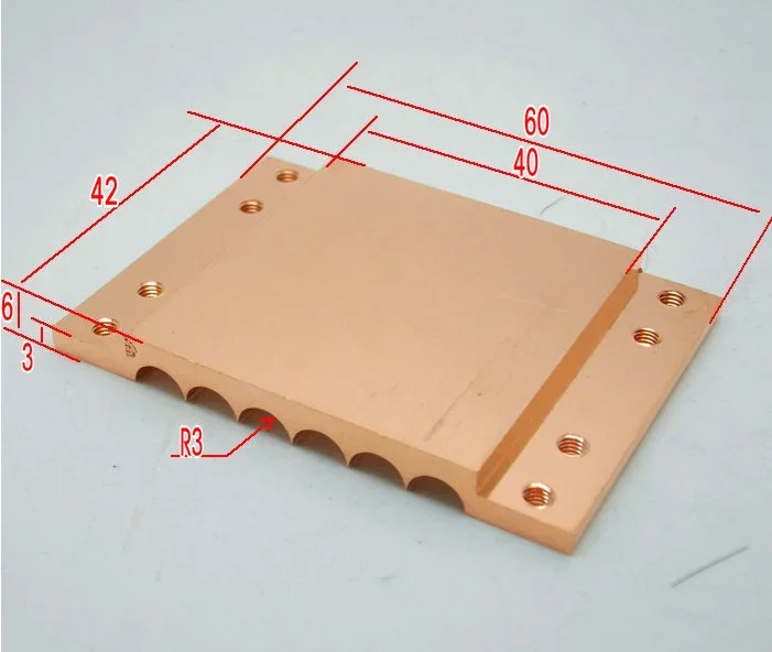 For 1366 buckle/2011 buckle Pure Copper Heat Pipe Clamp Copper Block Wear 6 Root Diameter 6mm Copper Tube
For 1366 buckle/2011 buckle Pure Copper Heat Pipe Clamp Copper Block Wear 6 Root Diameter 6mm Copper Tube
