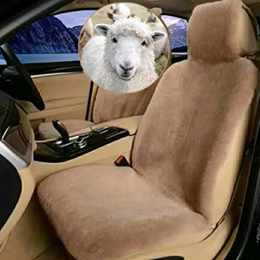 Front Seat Sheepskin Car Seat Covers for Cars SUV Trucks Van RV Universal Fuzzy Fleece Fur Interior Seat Covers in Brown with P
Front Seat Sheepskin Car Seat Covers for Cars SUV Trucks Van RV Universal Fuzzy Fleece Fur Interior Seat Covers in Brown with P