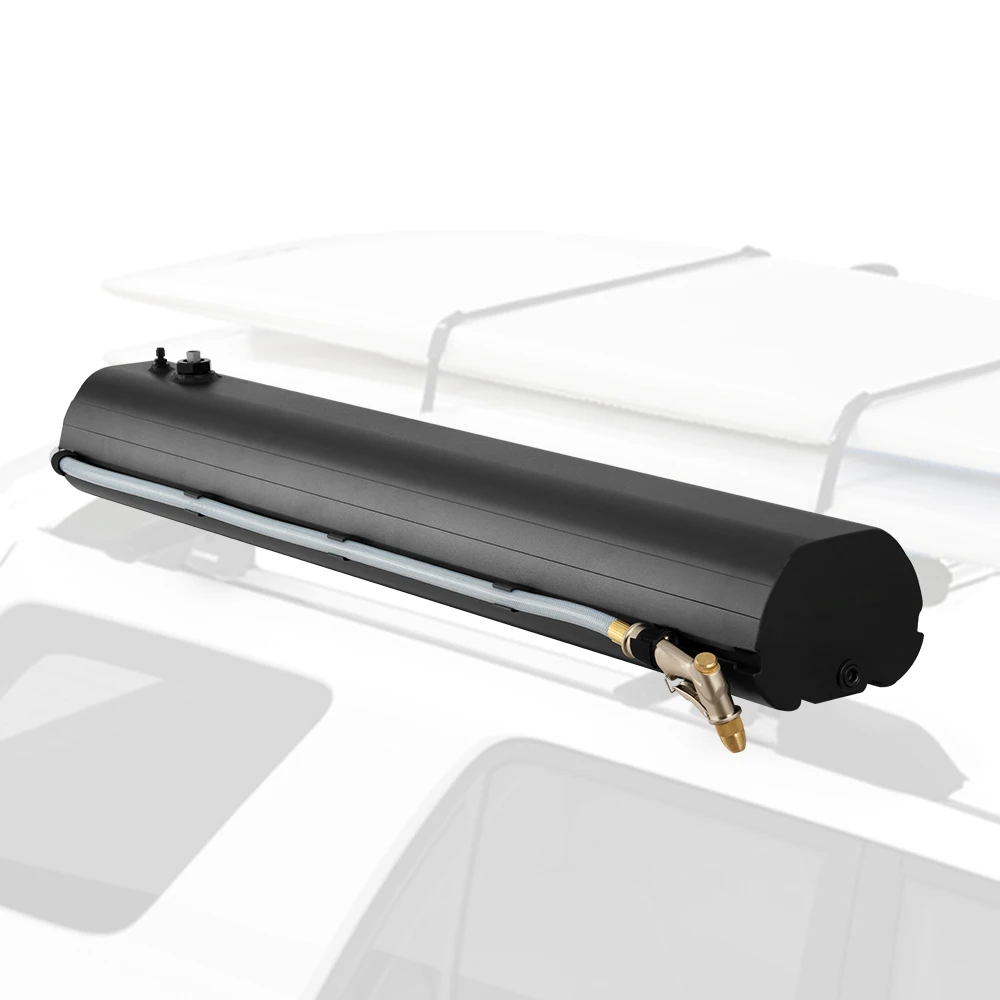 Aluminum 30L Car Roof Water Tank Offroad Pressurized Camping Water Tank for Camping Shower Water Storage
Aluminum 30L Car Roof Water Tank Offroad Pressurized Camping Water Tank for Camping Shower Water Storage