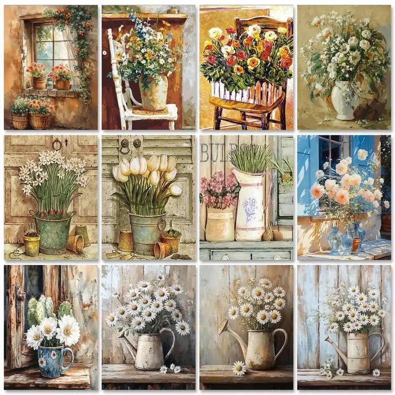 GATYZTORY Oil Painting By Numbers For Handicrafts Windowsill Flowers Diy Set Gift Wall Decoration Handpainted Painting Decors
GATYZTORY Oil Painting By Numbers For Handicrafts Windowsill Flowers Diy Set Gift Wall Decoration Handpainted Painting Decors