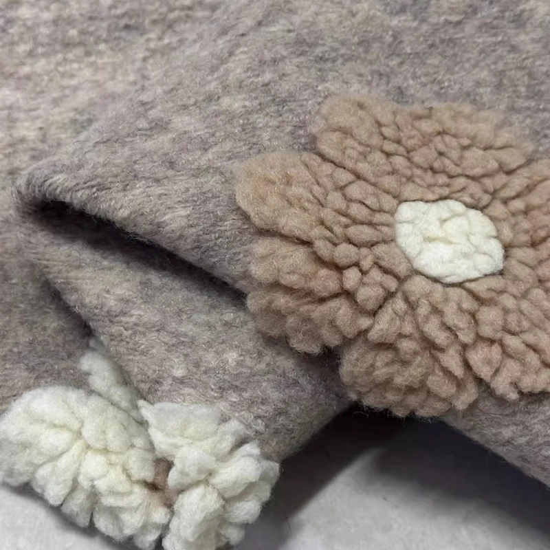 Fluffy knitted cashmere fabric Chrysanthemum pattern handmade woolen polka dot jacquard fabrics for diy sewing cloth
Fluffy knitted cashmere fabric Chrysanthemum pattern handmade woolen polka dot jacquard fabrics for diy sewing cloth