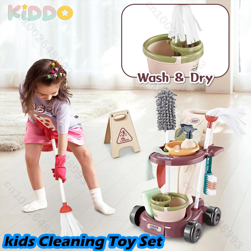 Kids Household Cleaning Toy Set Cleaning Tool Pretend House Play Cleaning Home Play Toy Game Broom and Mop Set for Kids Gift
Kids Household Cleaning Toy Set Cleaning Tool Pretend House Play Cleaning Home Play Toy Game Broom and Mop Set for Kids Gift