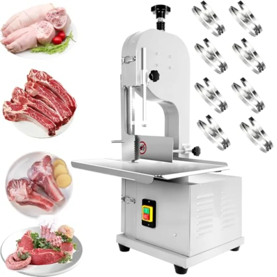 2500W Commercial Electric Meat Bandsaw Stainless Steel Bone Sawing Machine 0-7.9 Inch Cutting Thickness 19.6 x 15.3 Workbench F
2500W Commercial Electric Meat Bandsaw Stainless Steel Bone Sawing Machine 0-7.9 Inch Cutting Thickness 19.6 x 15.3 Workbench F
