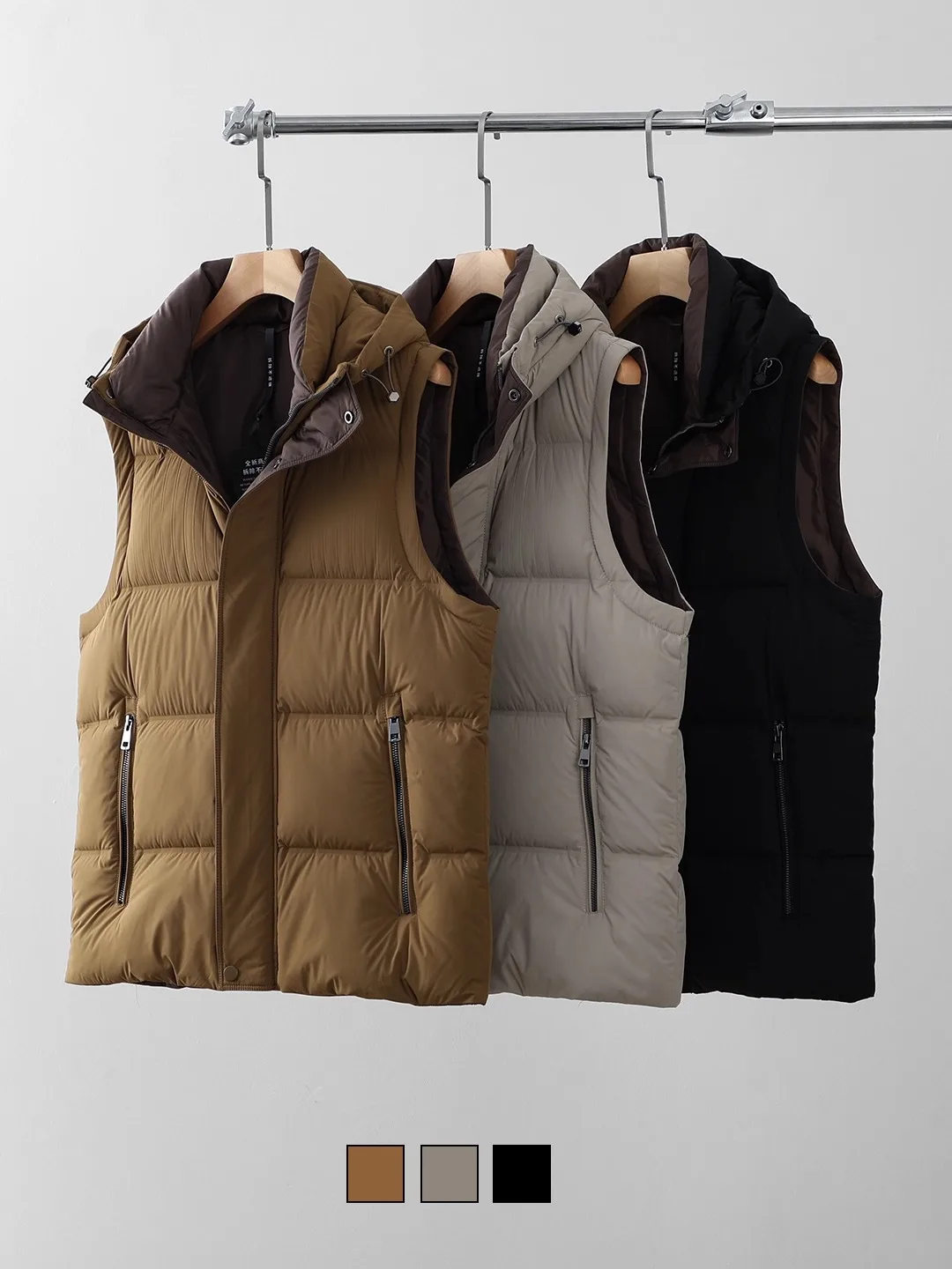 High Puffin 90 down Outdoor Waterproof Men's Faionable Hooded Thi Windproof Warm Du down Vest Stand Fit Urban Sle
High Puffin 90 down Outdoor Waterproof Men's Faionable Hooded Thi Windproof Warm Du down Vest Stand Fit Urban Sle