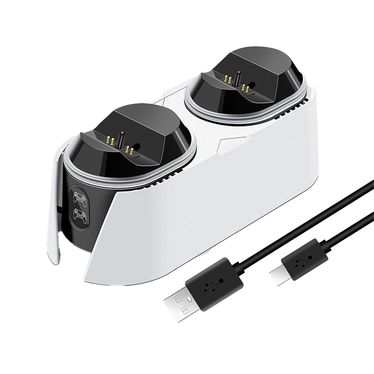 T06C-Dual Fast Charger for PS5 Controller Charger Station Charging Cradle Dock Station with LED Indicator for PS5 Dualsense
T06C-Dual Fast Charger for PS5 Controller Charger Station Charging Cradle Dock Station with LED Indicator for PS5 Dualsense