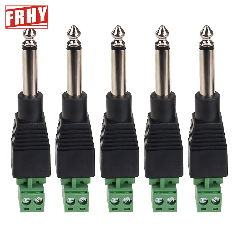 4 Pack TS Male Mono 1/4" Phono Plugs, 6.3mm for Speaker & Patch Cables, High-Quality Bulk Phone Plugs for DIY Audio Projects
4 Pack TS Male Mono 1/4" Phono Plugs, 6.3mm for Speaker & Patch Cables, High-Quality Bulk Phone Plugs for DIY Audio Projects