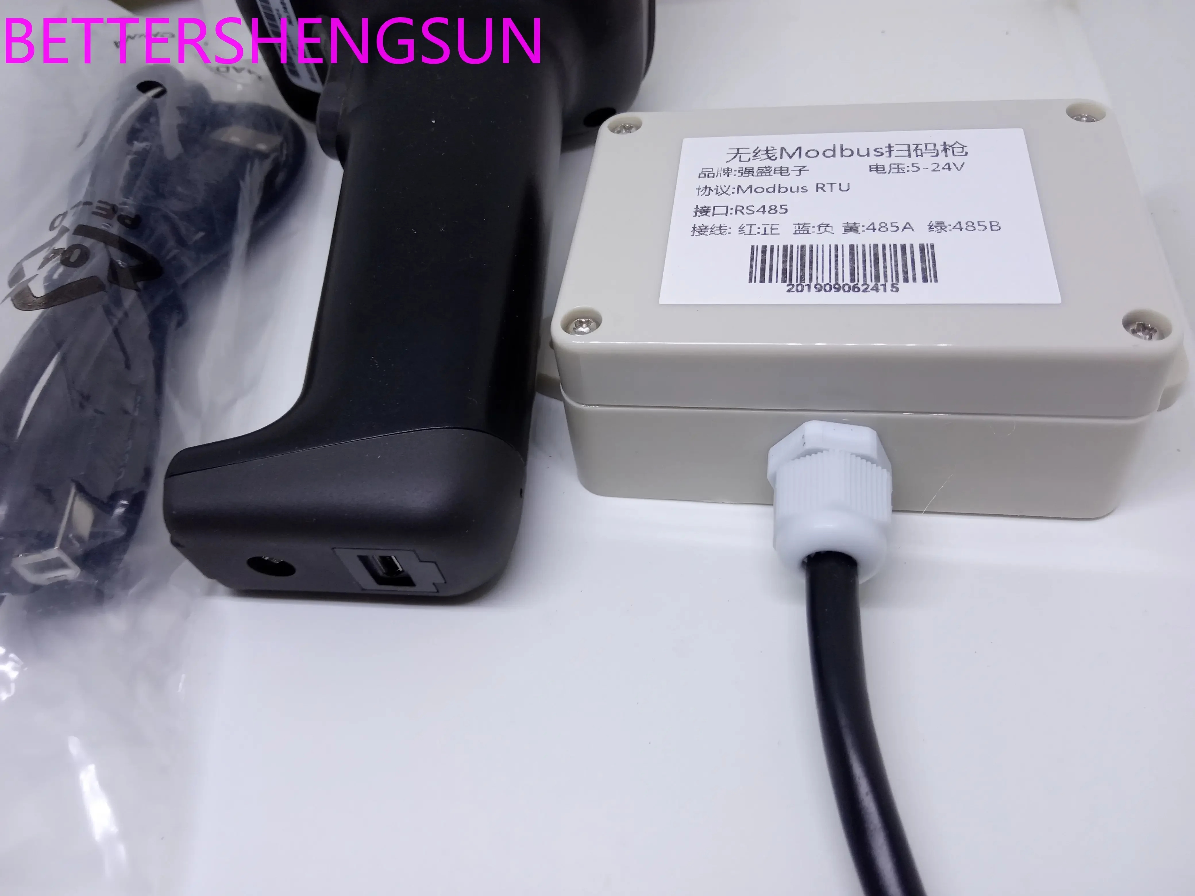 SMQ-485modbus беспроводной пистолет для сканирования кодов, одномерный двумерный пистолет для сканирования кодов, система отслеживания интерфейса Modbus 
SMQ-485modbus беспроводной пистолет для сканирования кодов, одномерный двумерный пистолет для сканирования кодов, система отслеживания интерфейса Modbus