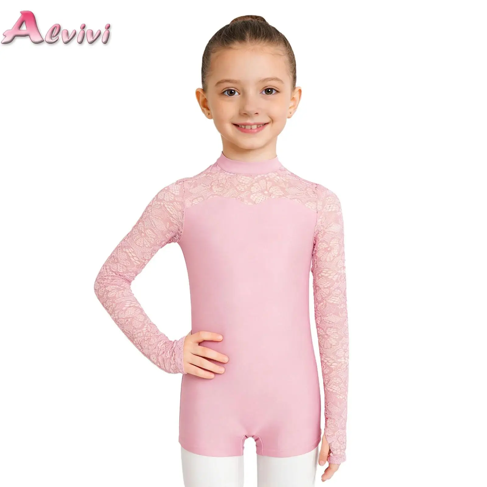 Kids Girls Lace Patchwork Long Sleeves Keyhole Back Bodysuit Gymnastics Ballet Jersey Dance Jumpsuit for Performance Competition
Kids Girls Lace Patchwork Long Sleeves Keyhole Back Bodysuit Gymnastics Ballet Jersey Dance Jumpsuit for Performance Competition