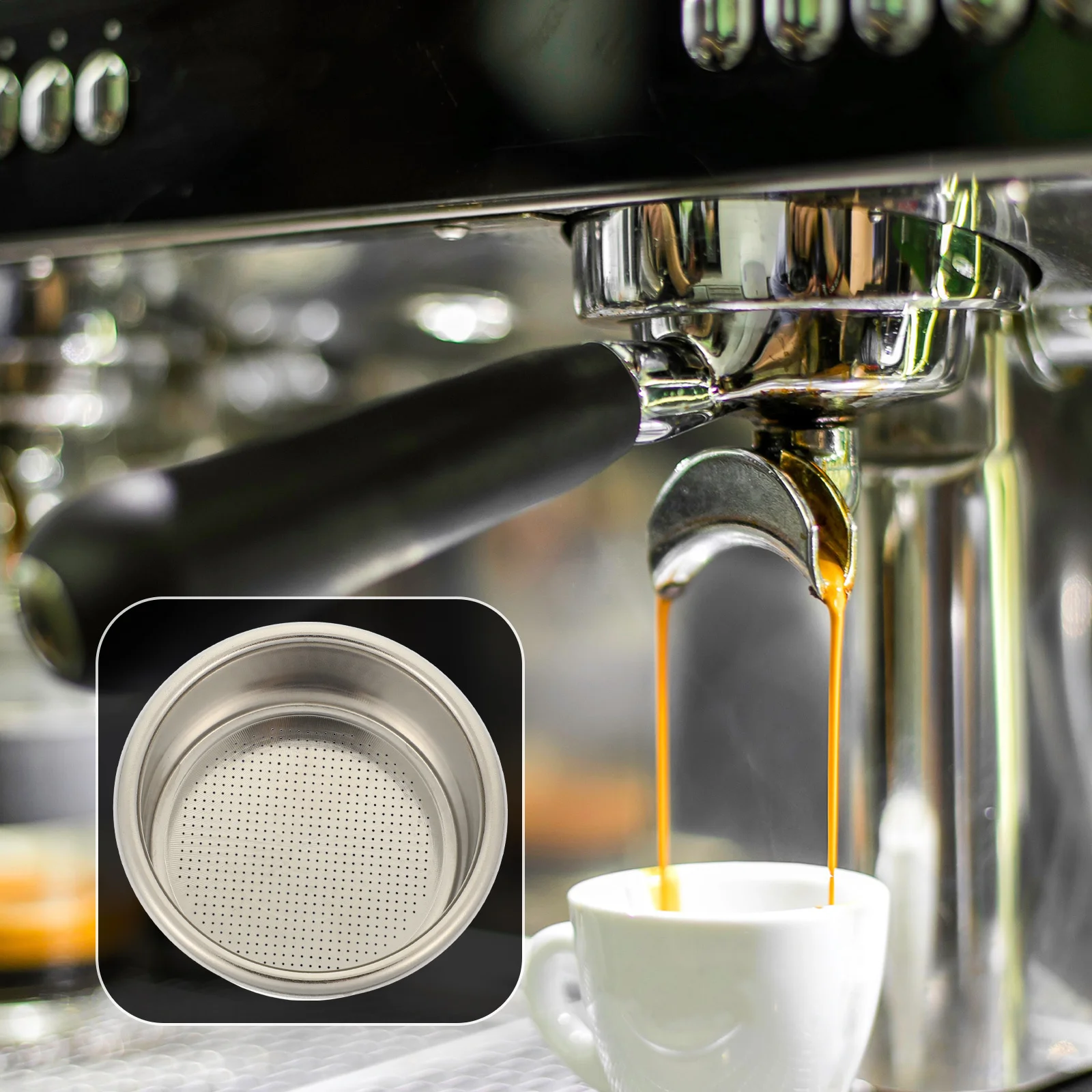 Basket Stainless Steel Espresso Filter Multi-Holes Coffee Powder Filter For Better Taste Durable Replacement Accessory For
Basket Stainless Steel Espresso Filter Multi-Holes Coffee Powder Filter For Better Taste Durable Replacement Accessory For