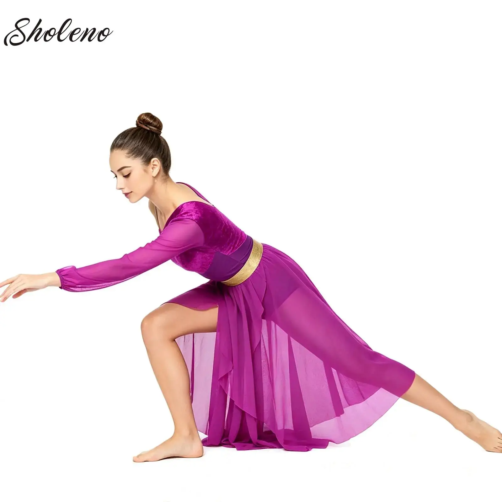Modern Dance Maxi Skirted Leotard Dress Womens Asymmetrical Sleeve Ballet Lyrical Dance Performance Competition Costume Clothes
Modern Dance Maxi Skirted Leotard Dress Womens Asymmetrical Sleeve Ballet Lyrical Dance Performance Competition Costume Clothes