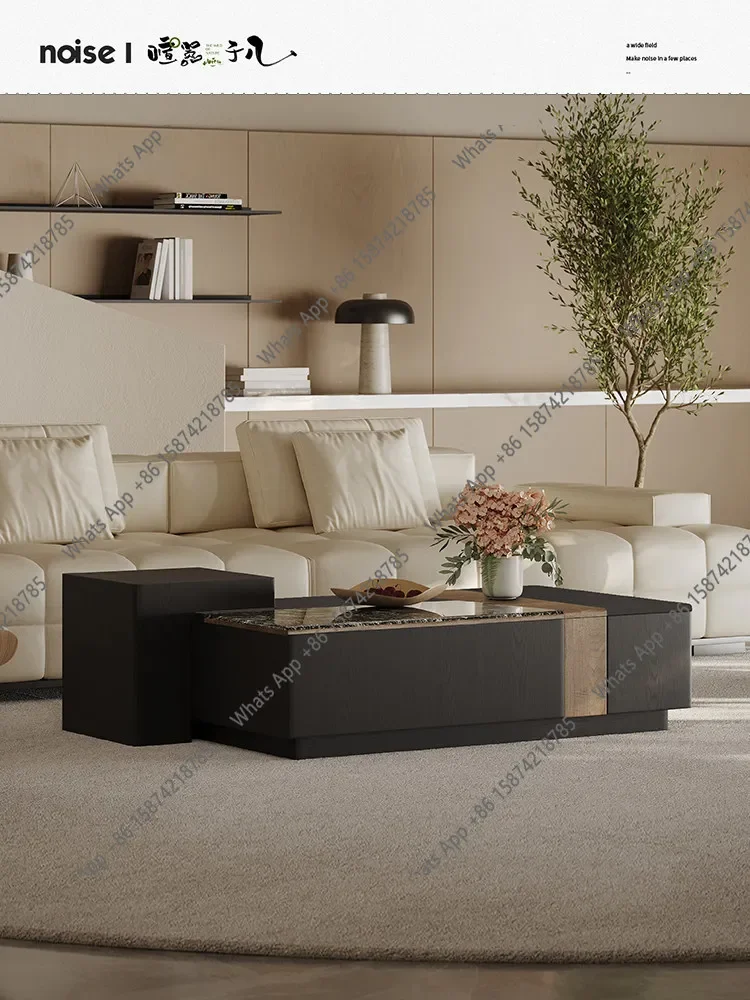 BJ Italian Light Luxury Marble Coffee Table Living Room Retro High-end Atmosphere Designer Walnut Storage Rectangular Coffee Tab
BJ Italian Light Luxury Marble Coffee Table Living Room Retro High-end Atmosphere Designer Walnut Storage Rectangular Coffee Tab