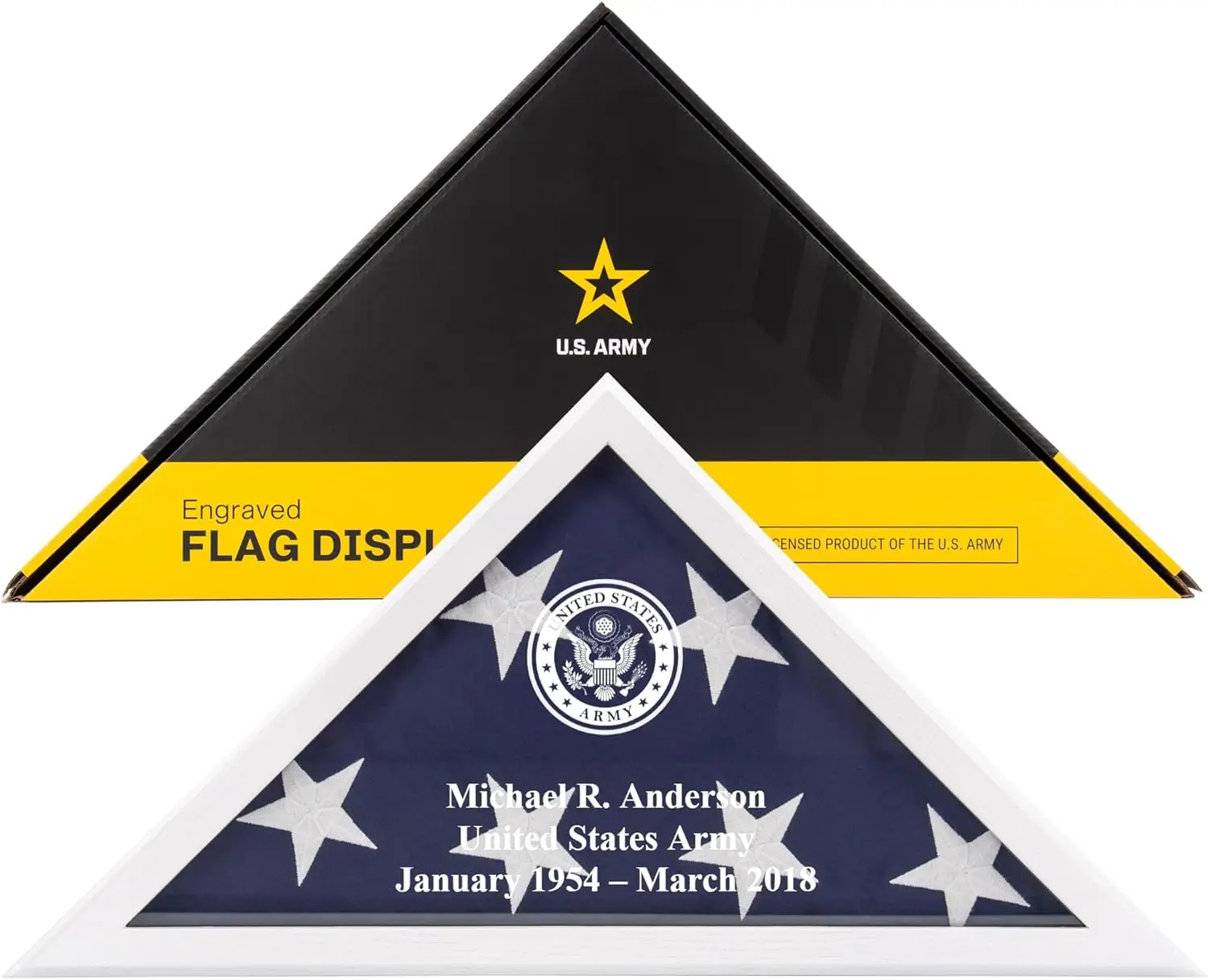 Personalized Flag Display Case for 5' x 9.5' Flag – All Military Branches Available, Veteran Memorial Display Case with Glass Fr
Personalized Flag Display Case for 5' x 9.5' Flag – All Military Branches Available, Veteran Memorial Display Case with Glass Fr
