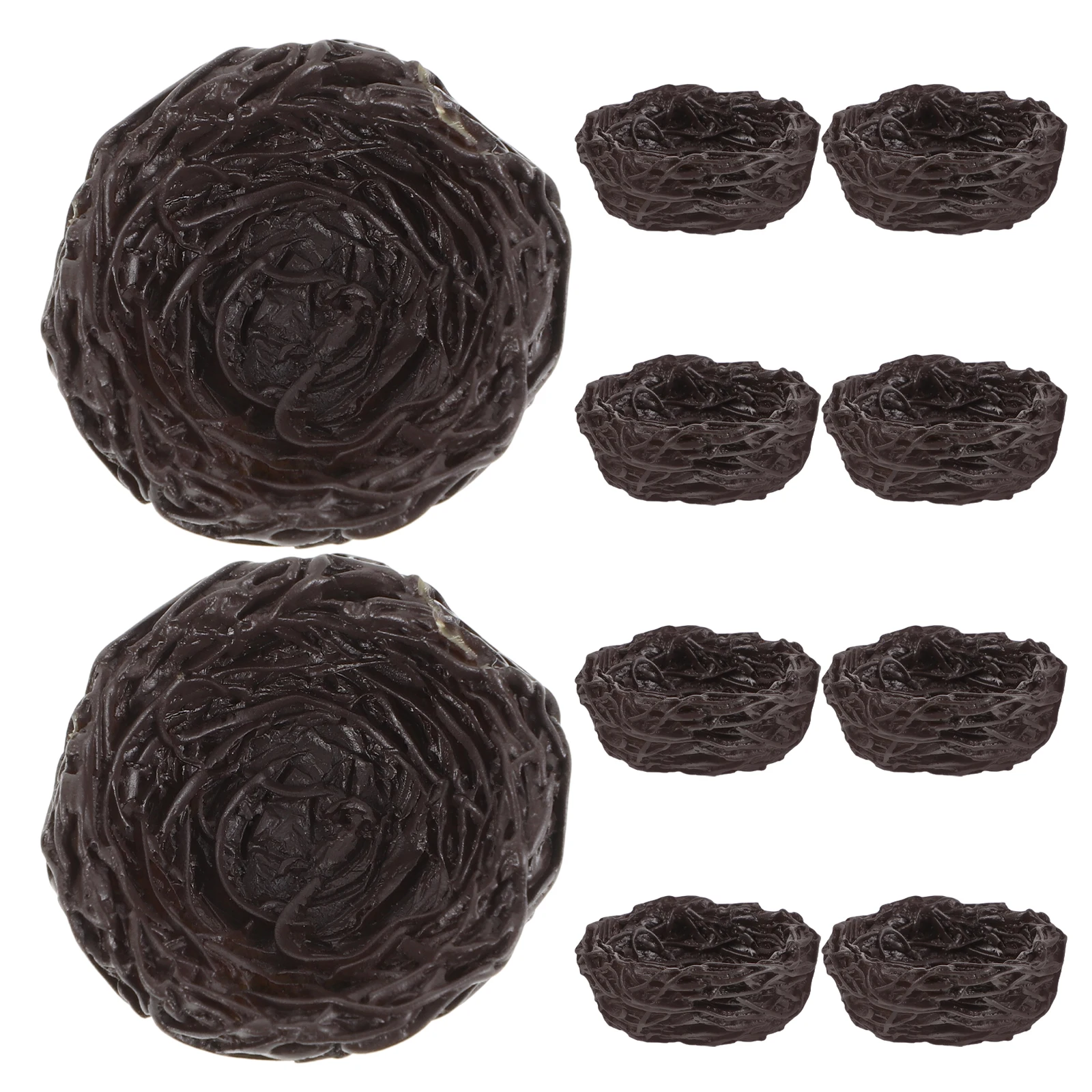 10Pcs Handcrafted Resin Bird Nest with Eggs Artificial Nest for Micro Landscape Sand Table Decor Craft Projects Home Garden
10Pcs Handcrafted Resin Bird Nest with Eggs Artificial Nest for Micro Landscape Sand Table Decor Craft Projects Home Garden