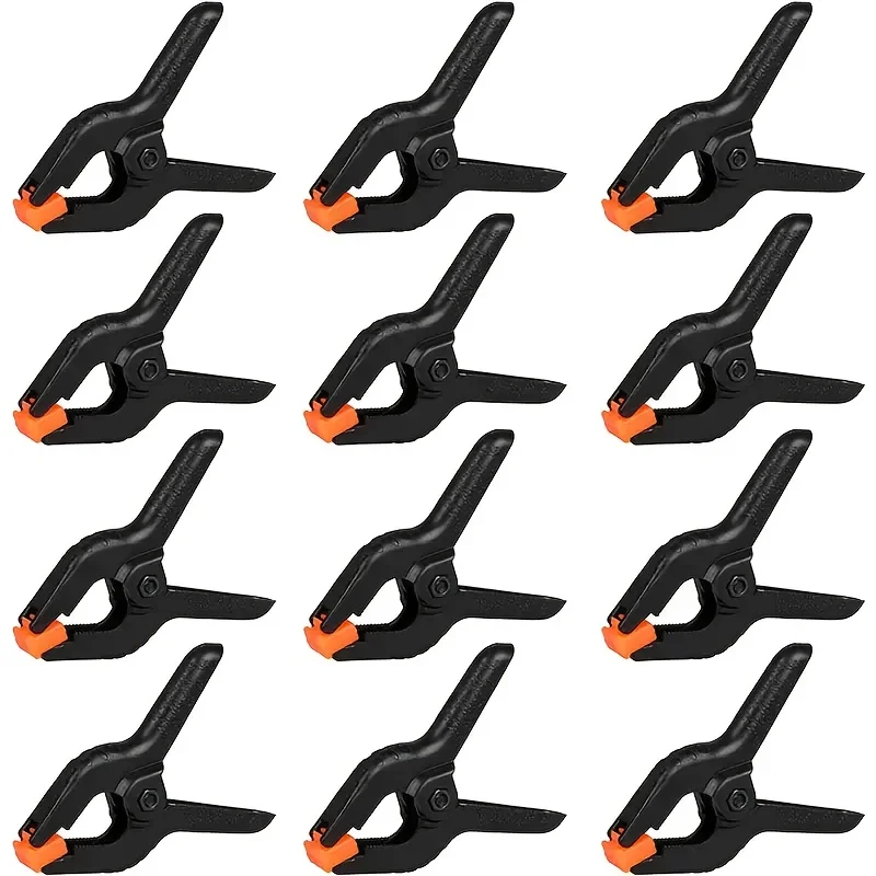 12Pcs Heavy-Duty Plastic Spring Clips | 3 Inch Mini Background Clamps | Versatile for Crafts, Woodworking & Photography Studios
12Pcs Heavy-Duty Plastic Spring Clips | 3 Inch Mini Background Clamps | Versatile for Crafts, Woodworking & Photography Studios