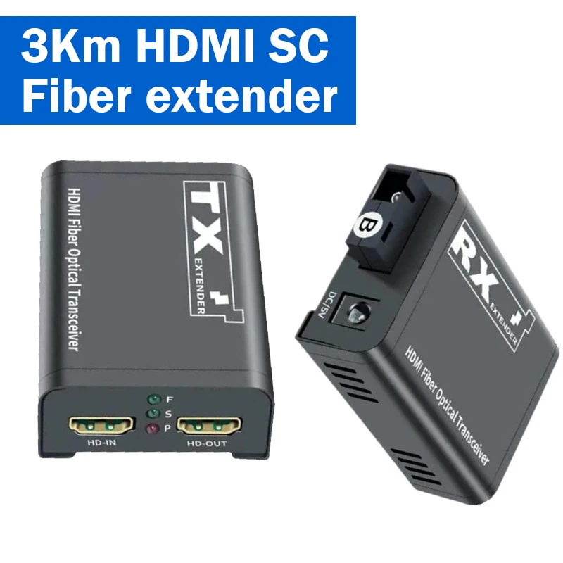 Волоконно-оптический удлинитель HDMI 3 км через одиночный оптоволоконный кабель SC 1080P HDMI на оптоволоконный видеоприемопередатчик, комплект передачи
Волоконно-оптический удлинитель HDMI 3 км через одиночный оптоволоконный кабель SC 1080P HDMI на оптоволоконный видеоприемопередатчик, комплект передачи