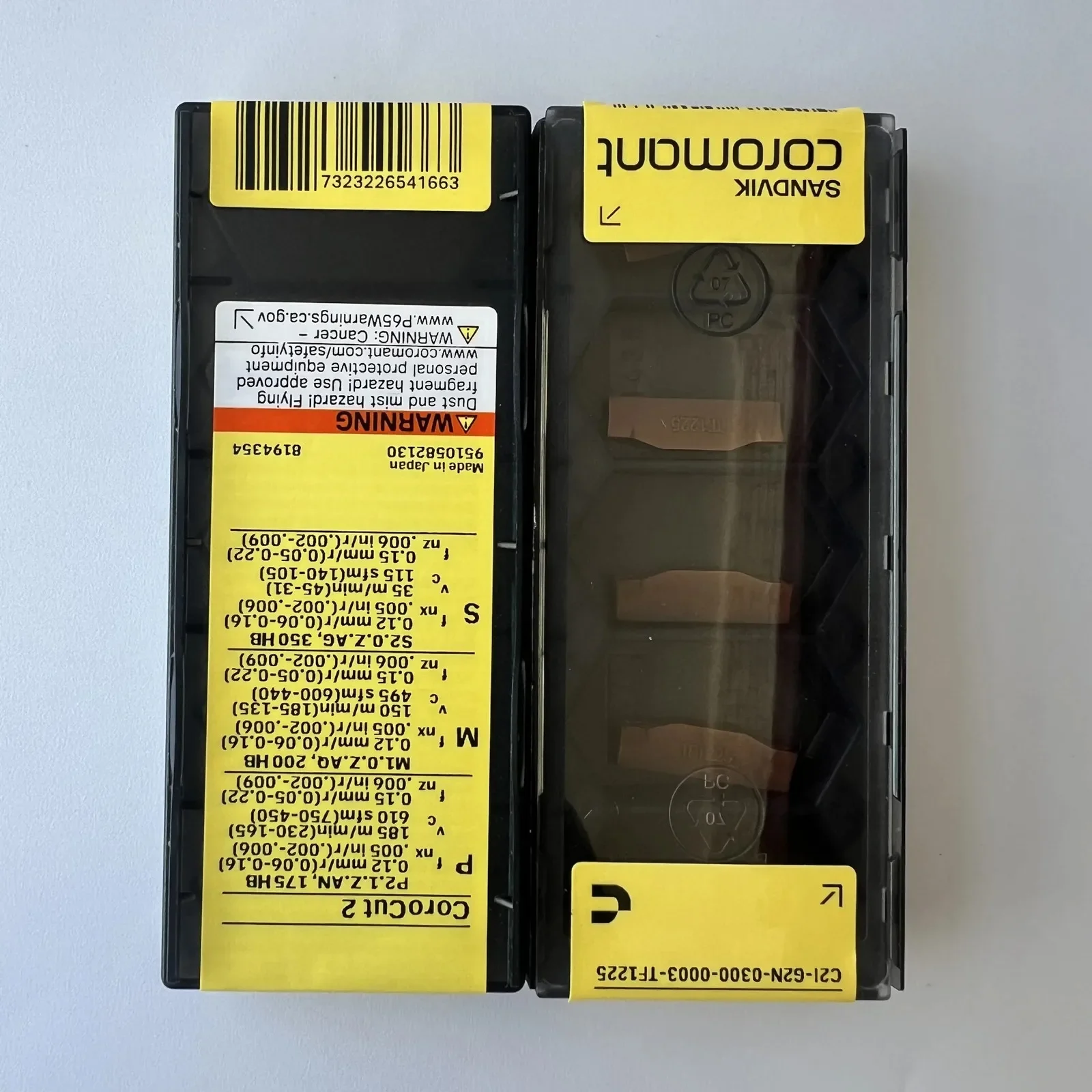 SANDVIK /C21-G2N-0300-0003-TF 1225 /Hard alloy CNC Blade 10 Pcs
SANDVIK /C21-G2N-0300-0003-TF 1225 /Hard alloy CNC Blade 10 Pcs