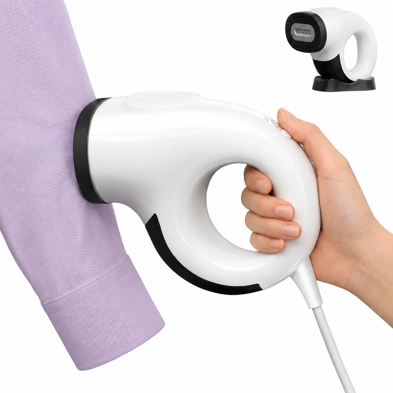 Steamer for Clothes Portable Travel Handheld Size 2800Pa Suction 2 in 1 Steaming & Ironing 25s Fast Heat-Up Large Detachable Water Tank Leak-Proof with Base & Bag Professional Wrinkle Remover
Steamer for Clothes Portable Travel Handheld Size 2800Pa Suction 2 in 1 Steaming & Ironing 25s Fast Heat-Up Large Detachable Water Tank Leak-Proof with Base & Bag Professional Wrinkle Remover