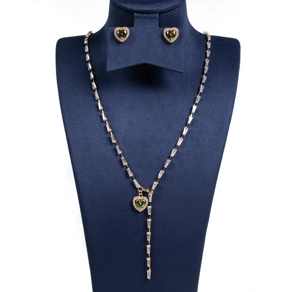 HIBRIDE Showy Heart Necklace Earrings Hundred Eye Catching Daily Women 2 Piece Set Set Jewellery Wedding Party Dress Gift S-381
HIBRIDE Showy Heart Necklace Earrings Hundred Eye Catching Daily Women 2 Piece Set Set Jewellery Wedding Party Dress Gift S-381