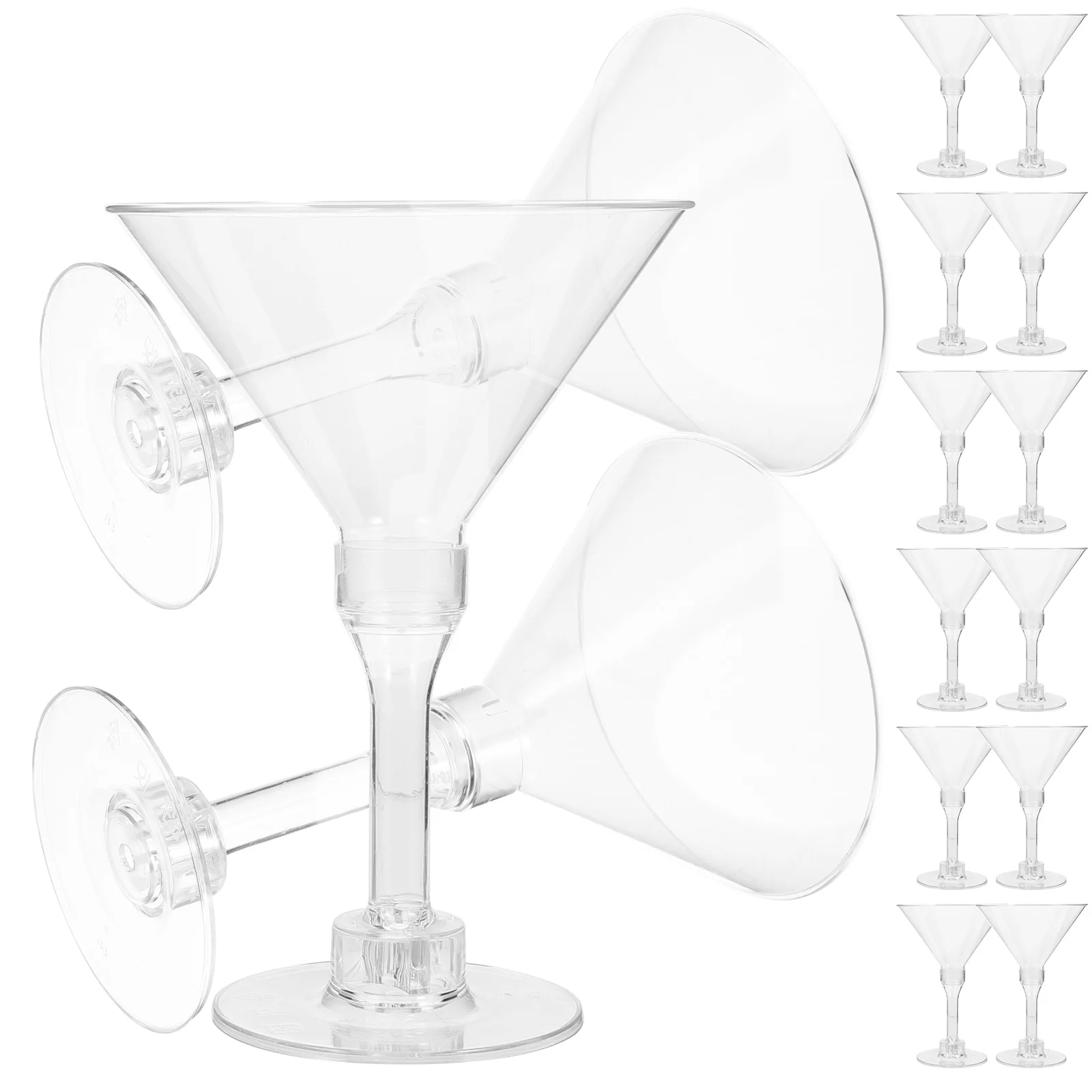 20 Pcs Cocktail Glasses 5 oz Clear Plastic Martini Cups for Party Bar Home Reusable Tasting Dessert Drinkware
20 Pcs Cocktail Glasses 5 oz Clear Plastic Martini Cups for Party Bar Home Reusable Tasting Dessert Drinkware