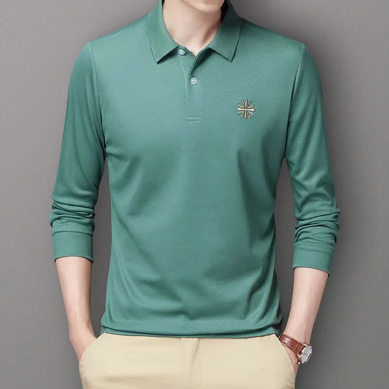 Fashion Men Long Sleeve Polo Shirts Spring Autumn New Korean Embroidery Lapel Male Clothes Streetwear Casual Loose Business Tops
Fashion Men Long Sleeve Polo Shirts Spring Autumn New Korean Embroidery Lapel Male Clothes Streetwear Casual Loose Business Tops