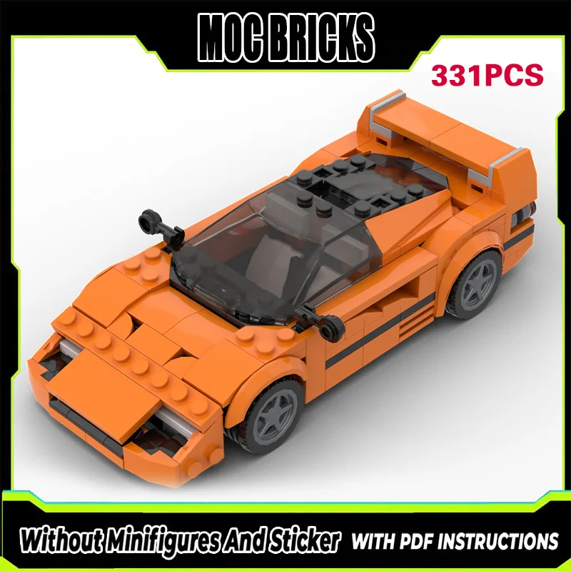 Модель гоночного автомобиля Speed Racing Car MOC, конструктор F40, высококлассный спортивный автомобиль, модульная технология, подарки, праздничный набор для сборки, детские игрушки
Модель гоночного автомобиля Speed Racing Car MOC, конструктор F40, высококлассный спортивный автомобиль, модульная технология, подарки, праздничный набор для сборки, детские игрушки