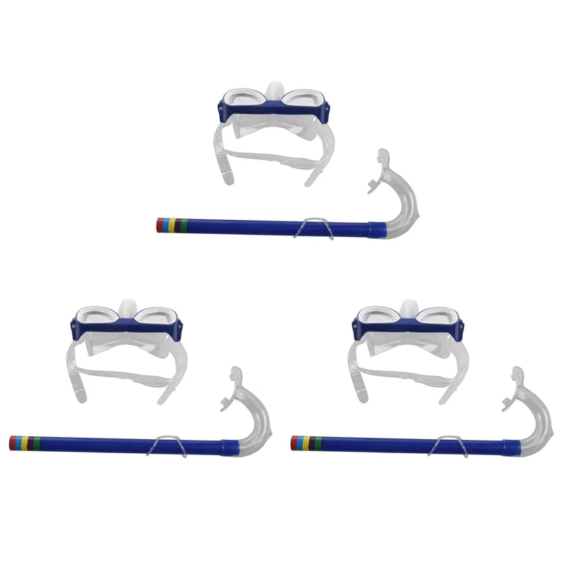 3X Children Safe Snorkeling Diving Mask + Snorkel Set Swimming Set Water Sports For Kid 3-8 Years Old Blue
3X Children Safe Snorkeling Diving Mask + Snorkel Set Swimming Set Water Sports For Kid 3-8 Years Old Blue