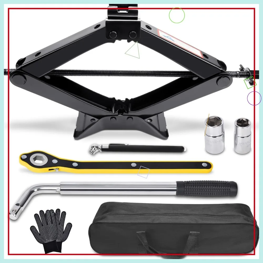 3 Ton Scissor Car Jack with Tire Changing Kit - Emergency Tool for Cars, SUVs, and MPVs
3 Ton Scissor Car Jack with Tire Changing Kit - Emergency Tool for Cars, SUVs, and MPVs