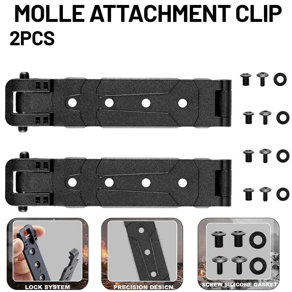 2 шт. крепления Molle с монтажным комплектом для жилетов, рюкзаков, кобур, подсумков, фиксирующие зажимы для ремня, черные
2 шт. крепления Molle с монтажным комплектом для жилетов, рюкзаков, кобур, подсумков, фиксирующие зажимы для ремня, черные