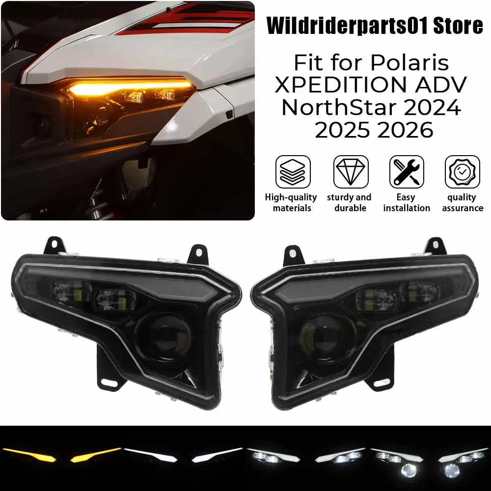 For Polaris XPEDITION ADV Premium 2024 Polaris XPEDITION 2024+ #2416620 & 2416621 1 Pair UTV Accessories LED Front Headlight
For Polaris XPEDITION ADV Premium 2024 Polaris XPEDITION 2024+ #2416620 & 2416621 1 Pair UTV Accessories LED Front Headlight