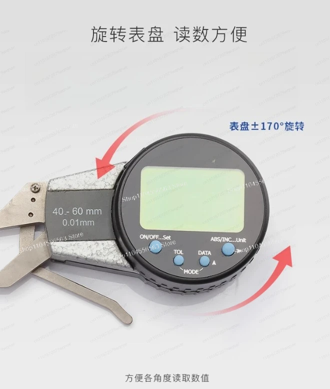 Электронный цифровой штангенциркуль для измерения внутренних и прорезных отверстий
Электронный цифровой штангенциркуль для измерения внутренних и прорезных отверстий