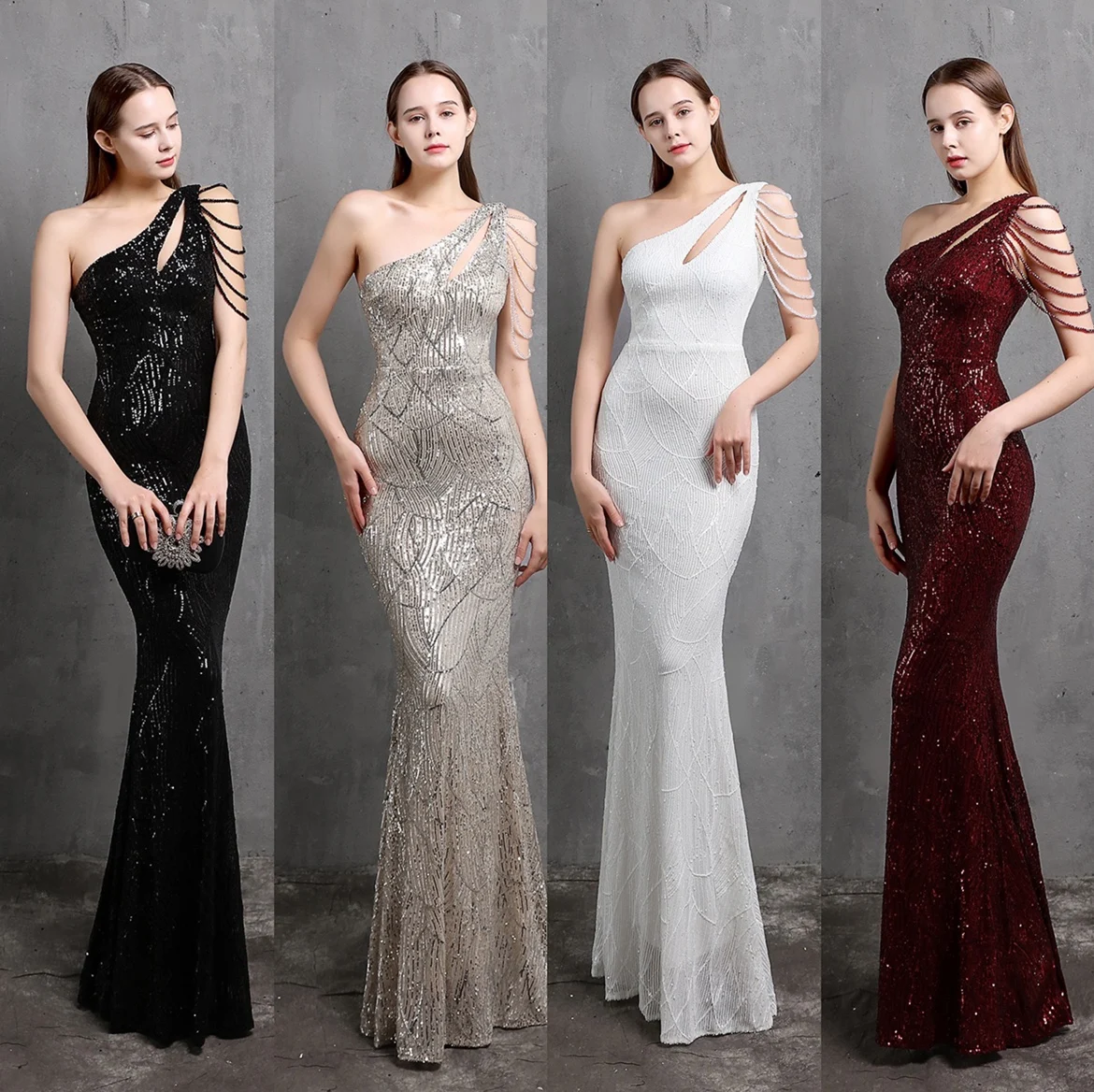 Evening Gown Performance ow Single oulder Slit Beaded Host Car Model Walkout Slimming Long Evening Dr Korean Sle
Evening Gown Performance ow Single oulder Slit Beaded Host Car Model Walkout Slimming Long Evening Dr Korean Sle