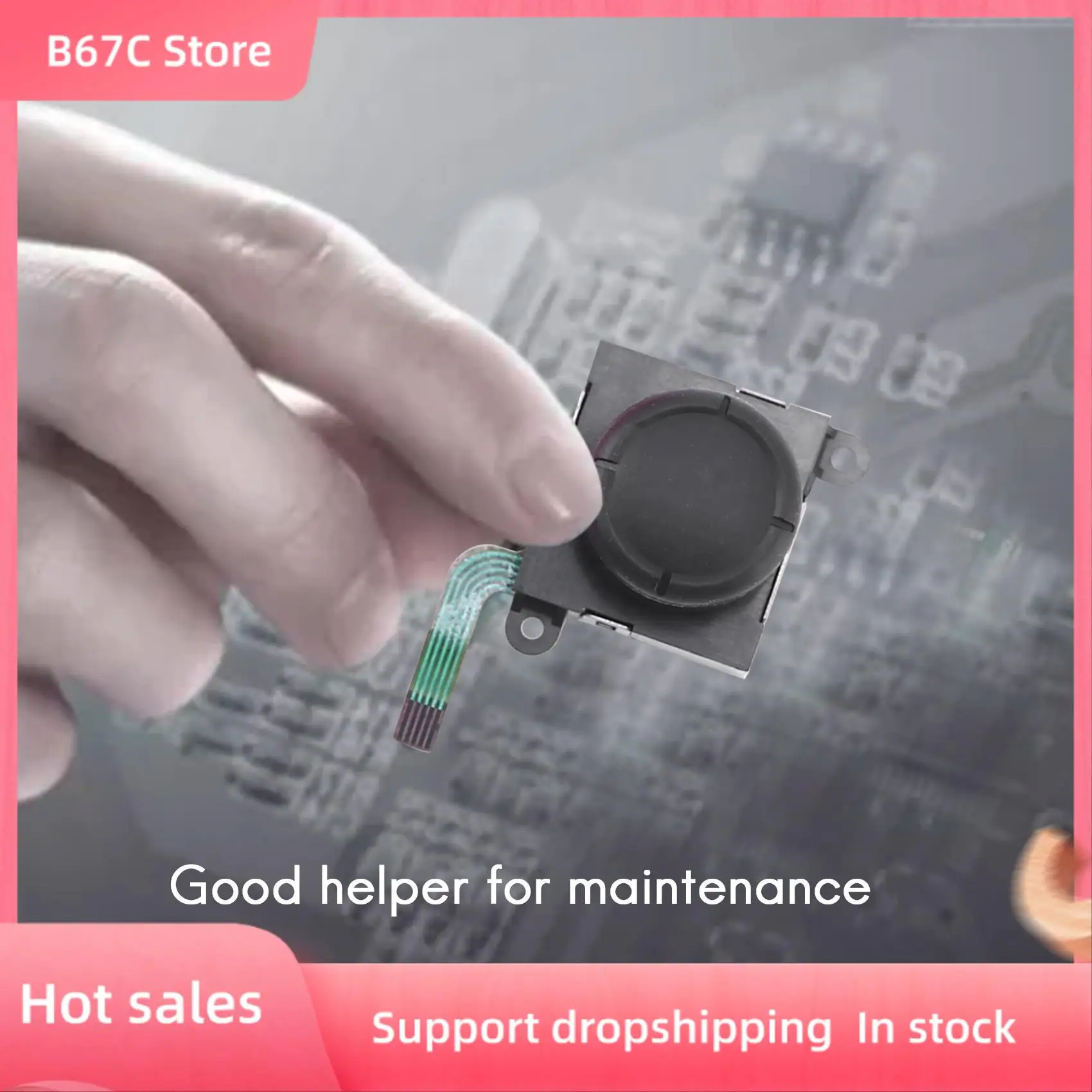 B67C Left And Right 3D Analog Joystick Rocker Thumb Rod Stick With Screwdriver For Nintendo Switch Joy-Con Controller
B67C Left And Right 3D Analog Joystick Rocker Thumb Rod Stick With Screwdriver For Nintendo Switch Joy-Con Controller