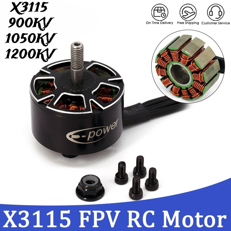 Hot X3115 3115 Motor 900KV 1050KV 1200KV 6S Brushless Motor for FPV Freestyle 9inch 10inch Long Range Cinelifter RC Drones DIY
Hot X3115 3115 Motor 900KV 1050KV 1200KV 6S Brushless Motor for FPV Freestyle 9inch 10inch Long Range Cinelifter RC Drones DIY