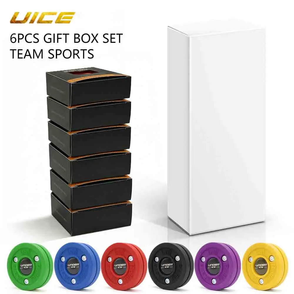 UICE Street Hockey Pucks Team Supplies 6pcs Gift Box Set Ice Hockey Pucks Reusable Training Puck For Ice Training Practicing
UICE Street Hockey Pucks Team Supplies 6pcs Gift Box Set Ice Hockey Pucks Reusable Training Puck For Ice Training Practicing