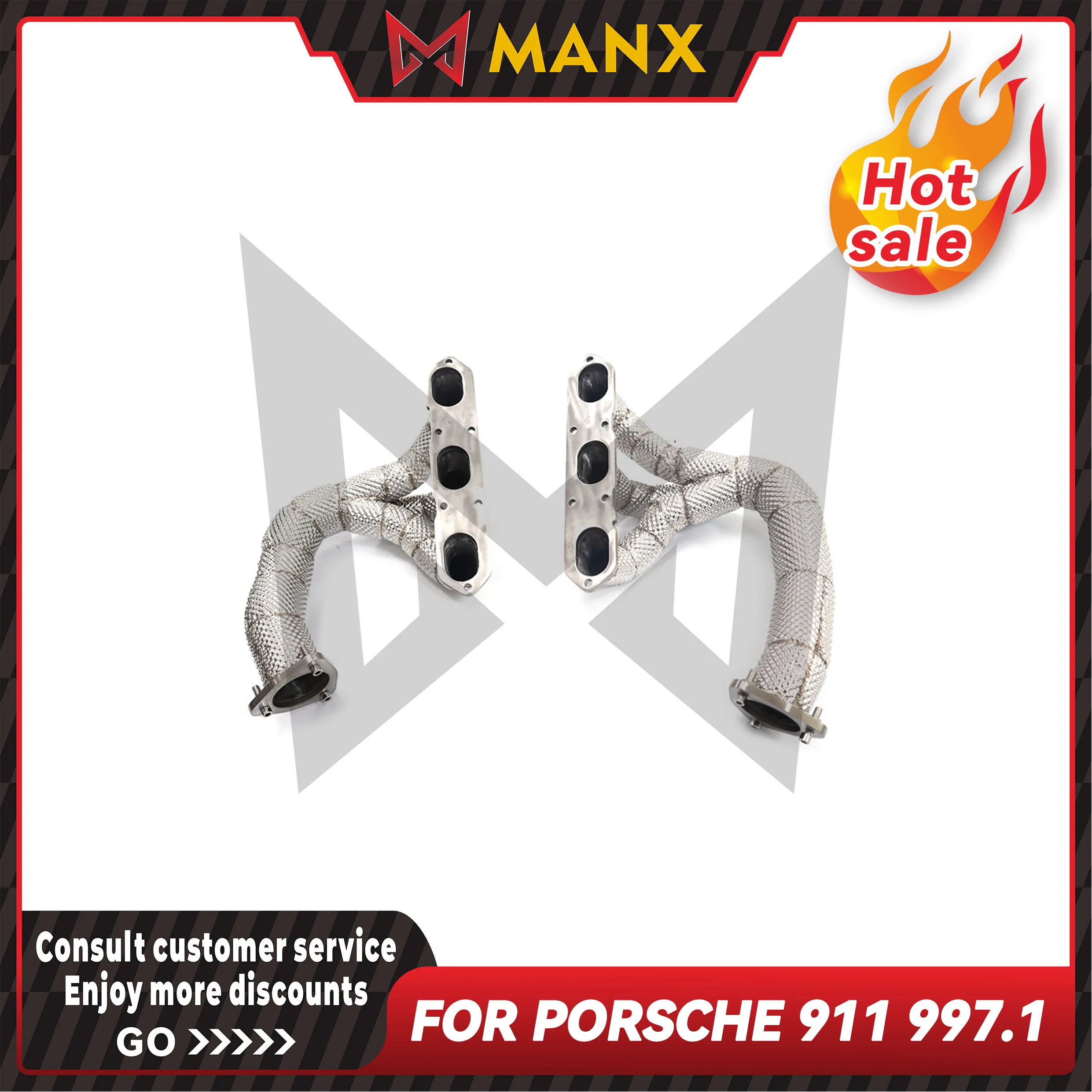 For Porsche 911 997.1 Car Exhaust system Manifold Header Stainless steels Performance exhaust pipe
For Porsche 911 997.1 Car Exhaust system Manifold Header Stainless steels Performance exhaust pipe