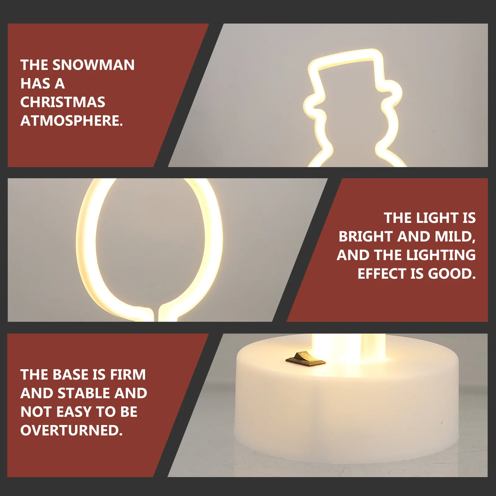 1pc Snowman Shaped Led Night Christmas Party Decorative Home Lamp Usb Dual Use Plastic ing Light Xmas Scene Layout
1pc Snowman Shaped Led Night Christmas Party Decorative Home Lamp Usb Dual Use Plastic ing Light Xmas Scene Layout