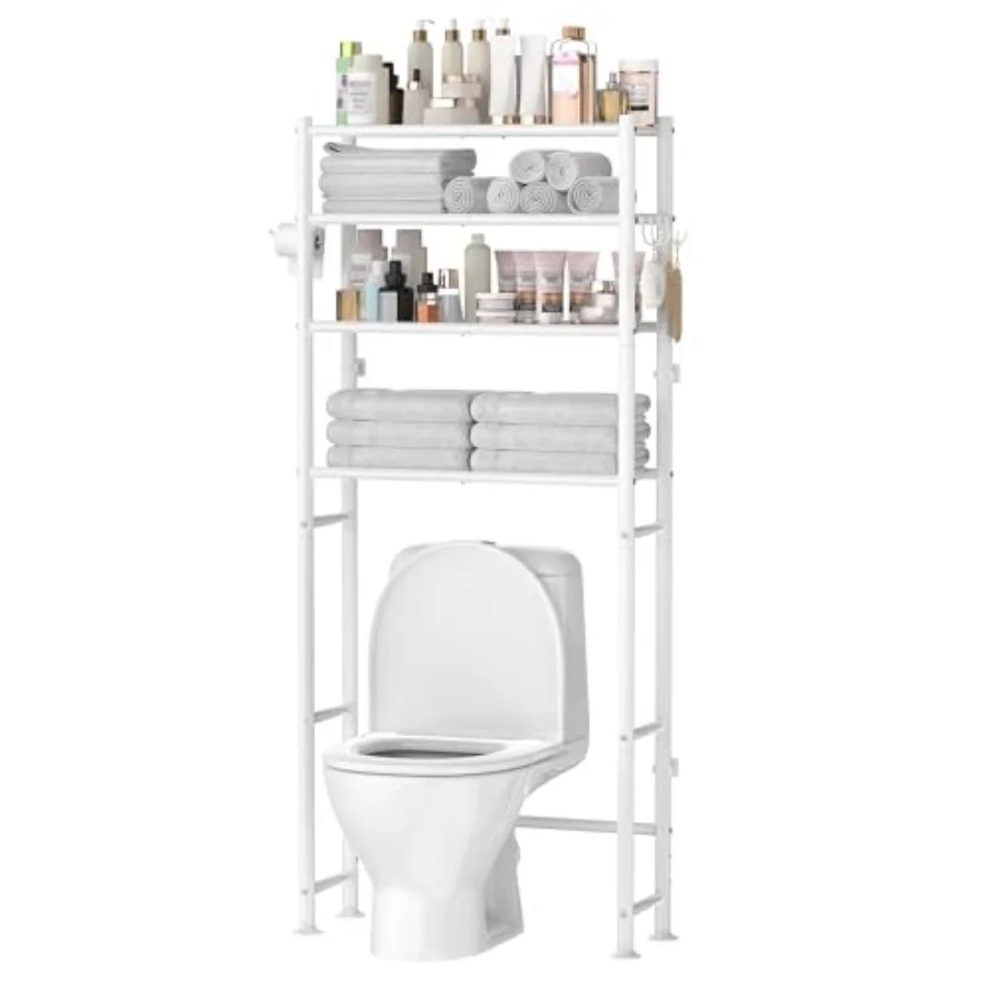4-Tier Over Te Toilet Stora Cainet Space Saver Over Toilet atroom Orgazer and Stora Metal Sees for atroom/Living Room/Laundry/a
4-Tier Over Te Toilet Stora Cainet Space Saver Over Toilet atroom Orgazer and Stora Metal Sees for atroom/Living Room/Laundry/a