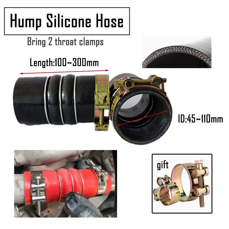 ID45-110mmCar Hump Silicone Hose Intercooler Intake Pipe resistant to high temperature and pressure
ID45-110mmCar Hump Silicone Hose Intercooler Intake Pipe resistant to high temperature and pressure