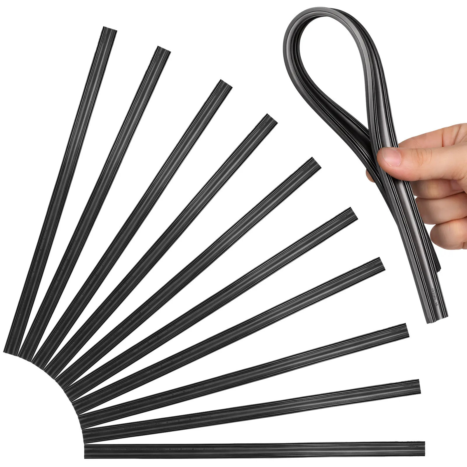 10Pcs Frameless Windscreen Wiper Rubber Strips Flexible Long-Lasting Car Wiper Refill Replacement Windshield Blade Inserts
10Pcs Frameless Windscreen Wiper Rubber Strips Flexible Long-Lasting Car Wiper Refill Replacement Windshield Blade Inserts