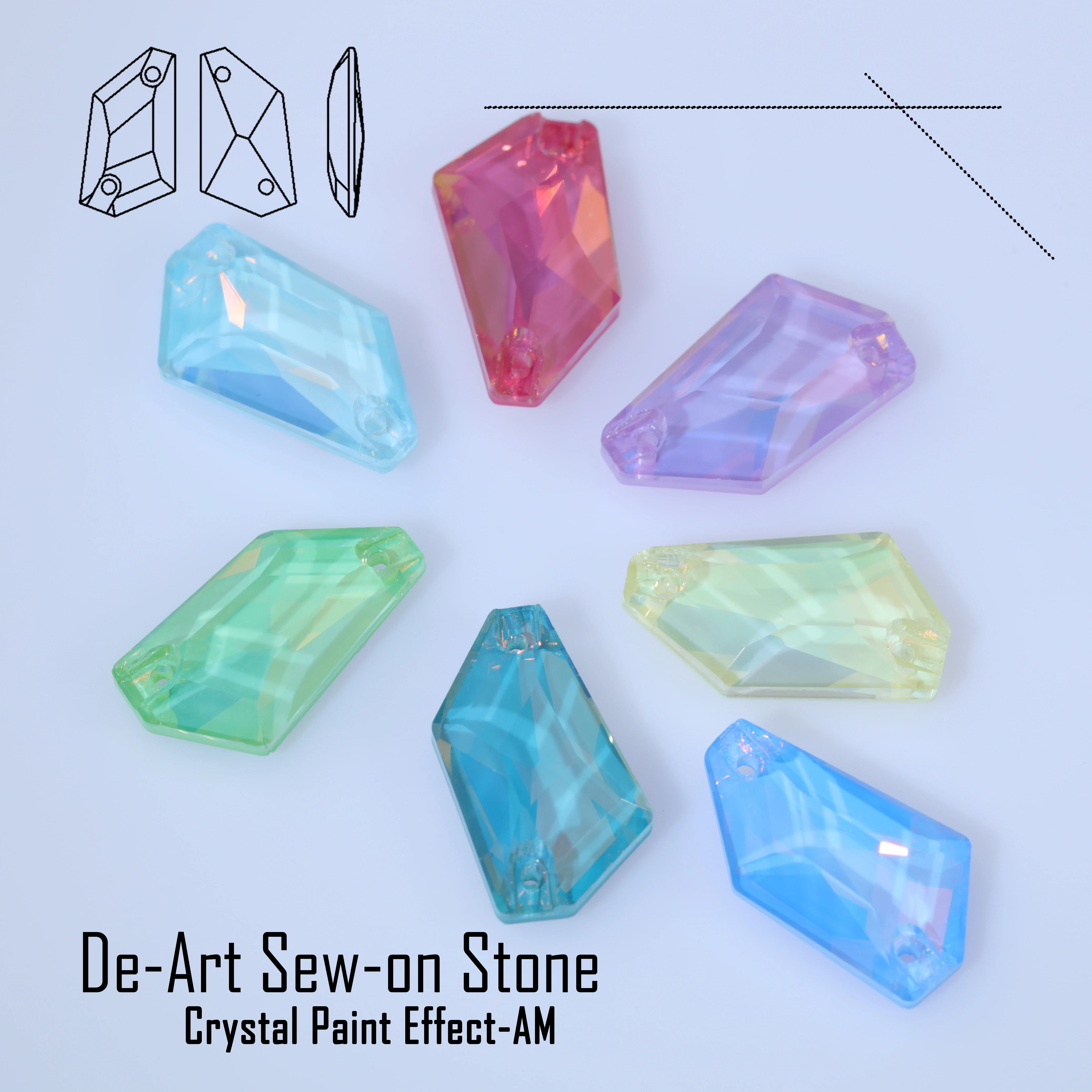 De-Art Sew-on Stone Crystal Paint Effect AM Top Quality Sparkling Fancy K9 glass rhinestone with flatback for sewing Rosaline
De-Art Sew-on Stone Crystal Paint Effect AM Top Quality Sparkling Fancy K9 glass rhinestone with flatback for sewing Rosaline