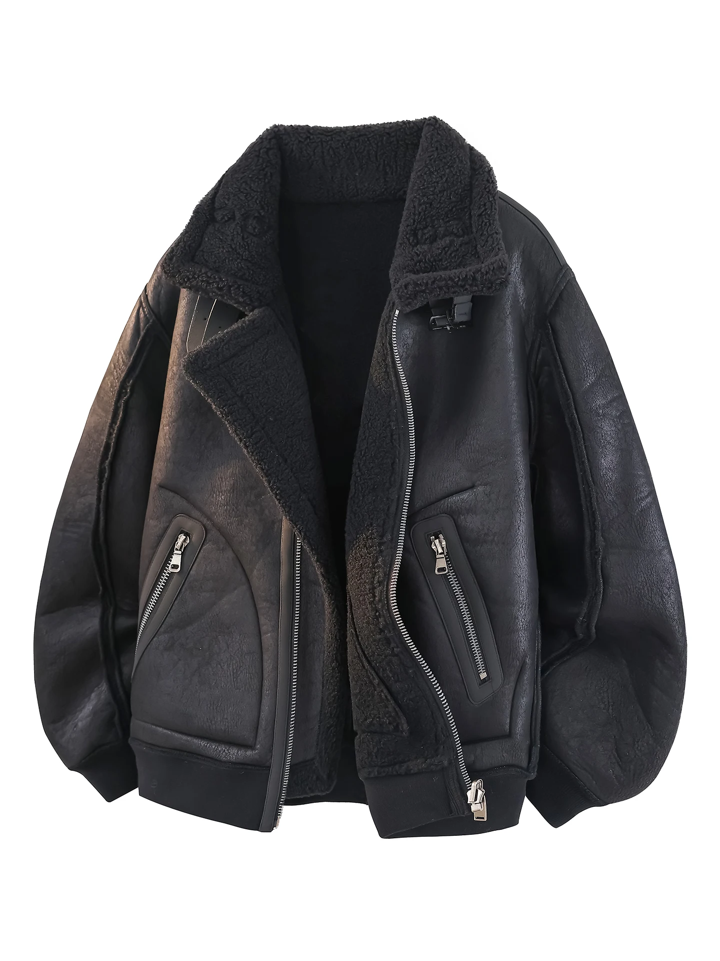 Мужская байкерская кожаная куртка, зима 2025 г., новинка американского меха из овчины, теплое повседневное пальто с застежкой-молнией
Мужская байкерская кожаная куртка, зима 2025 г., новинка американского меха из овчины, теплое повседневное пальто с застежкой-молнией