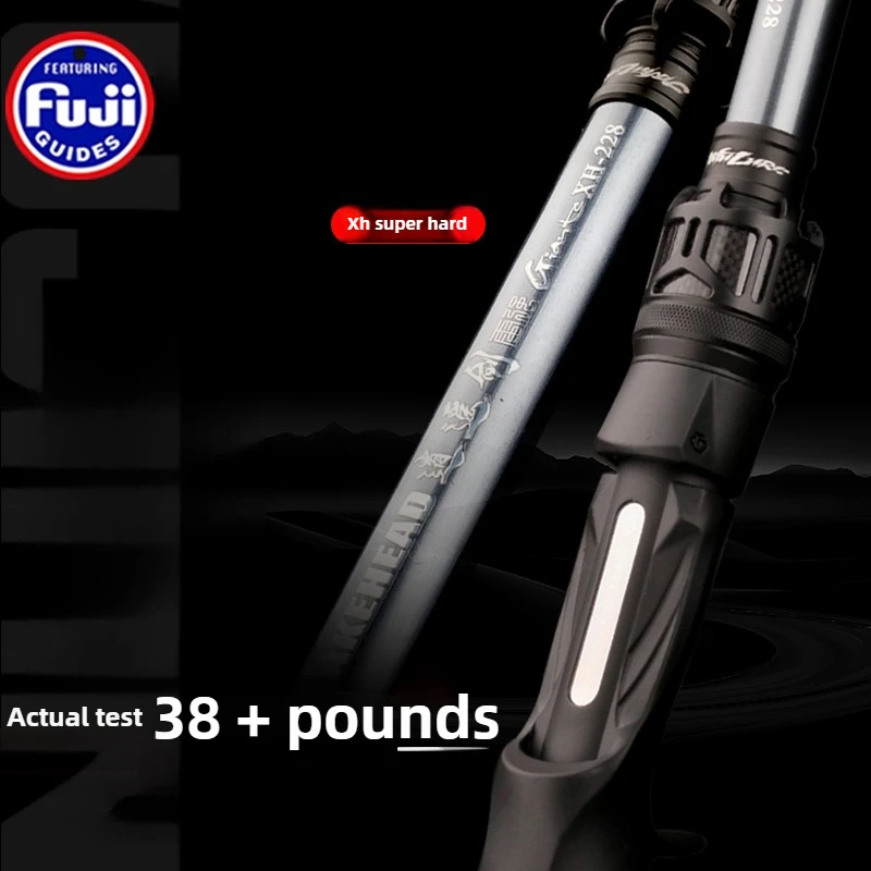 JINTU FUJI Parts Carbon Casting Lure Fishing Rod XH Long Throw Pole for Snakehead Pole Freshwater Catfish Rod 2.1m2.28m2.4m
JINTU FUJI Parts Carbon Casting Lure Fishing Rod XH Long Throw Pole for Snakehead Pole Freshwater Catfish Rod 2.1m2.28m2.4m