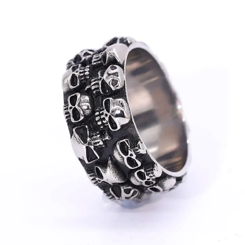 Gothic Stainless Steel Skull Ring Bikers Heavy Metal Rock Big Rings Punk Jewelry Cool Finger Accessories Personality Gift
Gothic Stainless Steel Skull Ring Bikers Heavy Metal Rock Big Rings Punk Jewelry Cool Finger Accessories Personality Gift