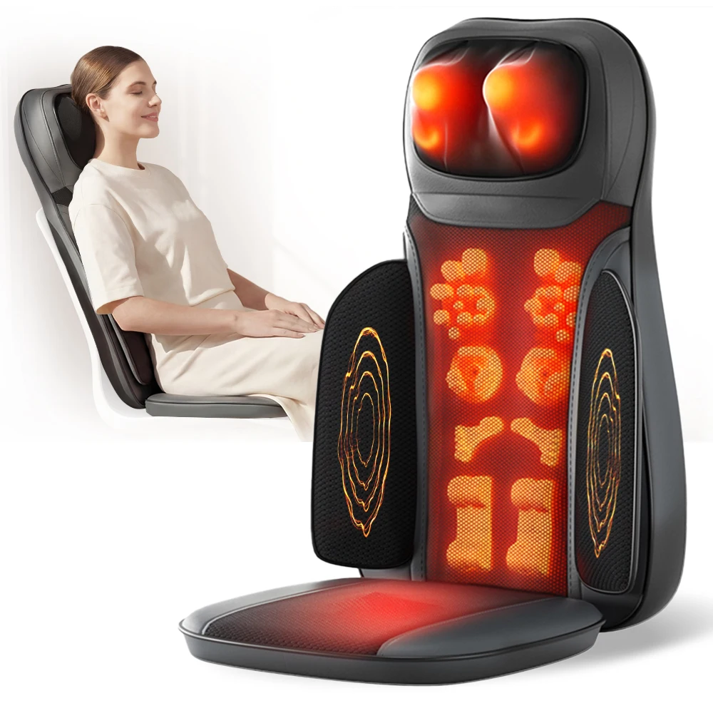 Shiatsu Neck Back Massager with Heat, Adjustable Massage Chair Pad Back Support Massage Seat Cushion for Full Body Massager Gifts for Dad Mom, Adjustable Intensity and Height for Office Chair and Home Use
Shiatsu Neck Back Massager with Heat, Adjustable Massage Chair Pad Back Support Massage Seat Cushion for Full Body Massager Gifts for Dad Mom, Adjustable Intensity and Height for Office Chair and Home Use