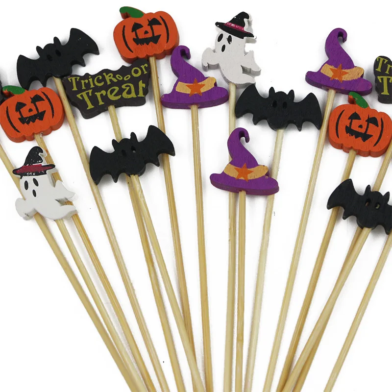 (100 Pieces/pack) 12cm Halloween Bamboo Sticks Decoration Fruit Scene Decoration Pumpkin Toothpick Atmosphere Funny Creative DIY
(100 Pieces/pack) 12cm Halloween Bamboo Sticks Decoration Fruit Scene Decoration Pumpkin Toothpick Atmosphere Funny Creative DIY