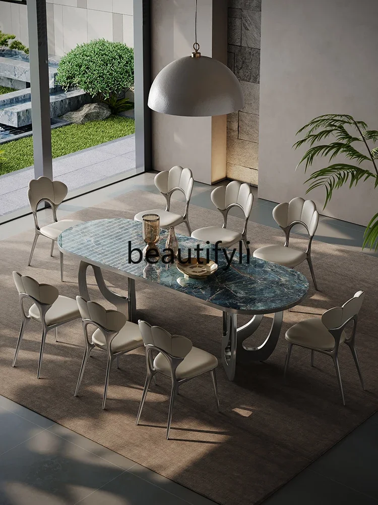 Italian slate large apartment luxury hotel commercial rectangular marble dining table
Italian slate large apartment luxury hotel commercial rectangular marble dining table