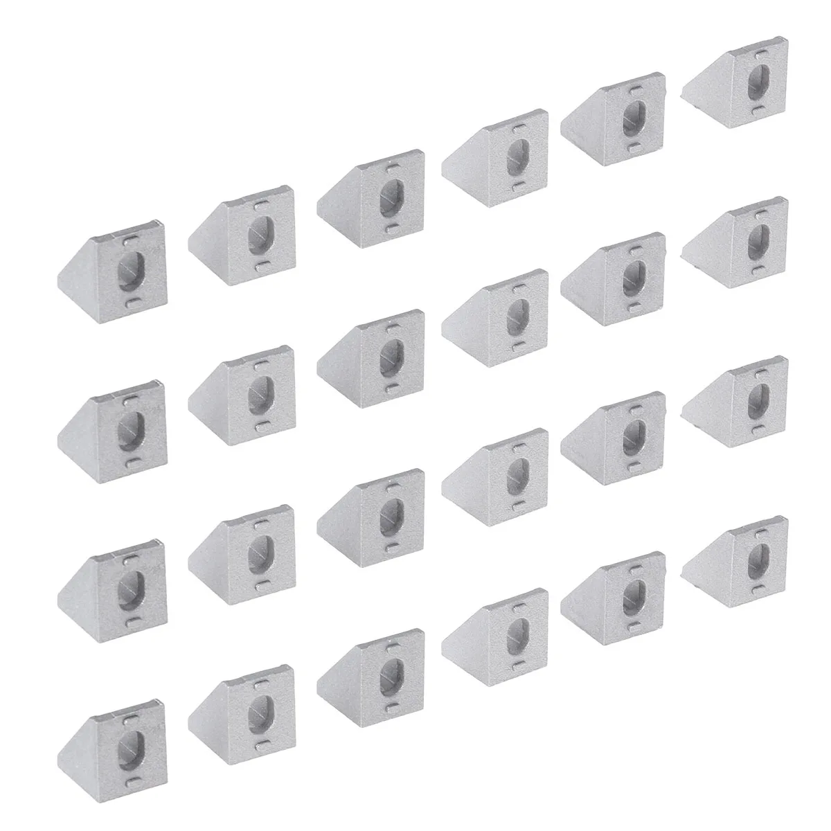 25pcs Aluminum Alloy Corner Brackets 2x2x2cm Rigid 90 Degree Connectors for 20mm Extrusion Profiles Industrial Frames 3D
25pcs Aluminum Alloy Corner Brackets 2x2x2cm Rigid 90 Degree Connectors for 20mm Extrusion Profiles Industrial Frames 3D