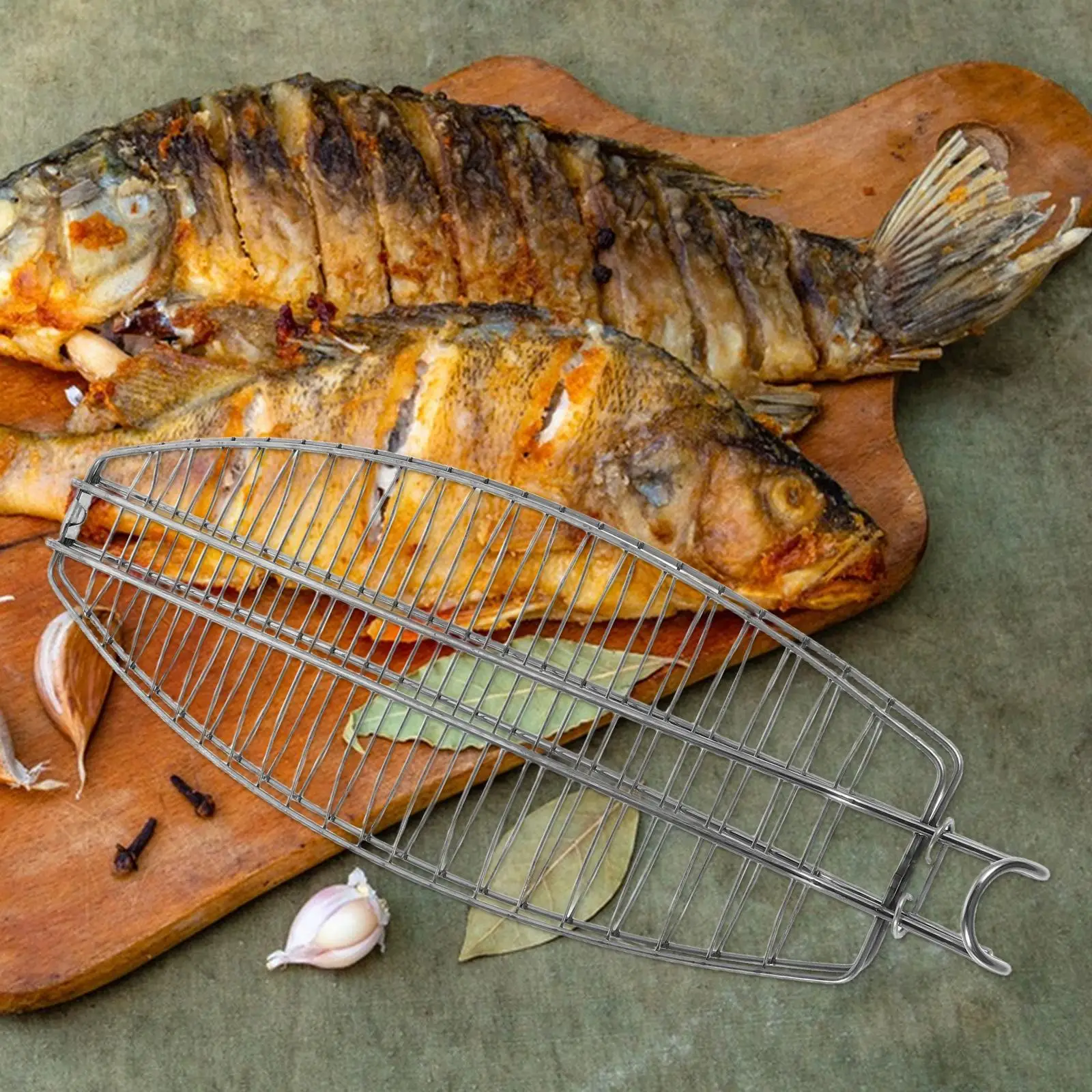 Camping Cooking Removable Foldable Stainless Steel Grill Fish Grilling Tool Rack Basket Barbecue Rack Outdoor Camping Equipment
Camping Cooking Removable Foldable Stainless Steel Grill Fish Grilling Tool Rack Basket Barbecue Rack Outdoor Camping Equipment